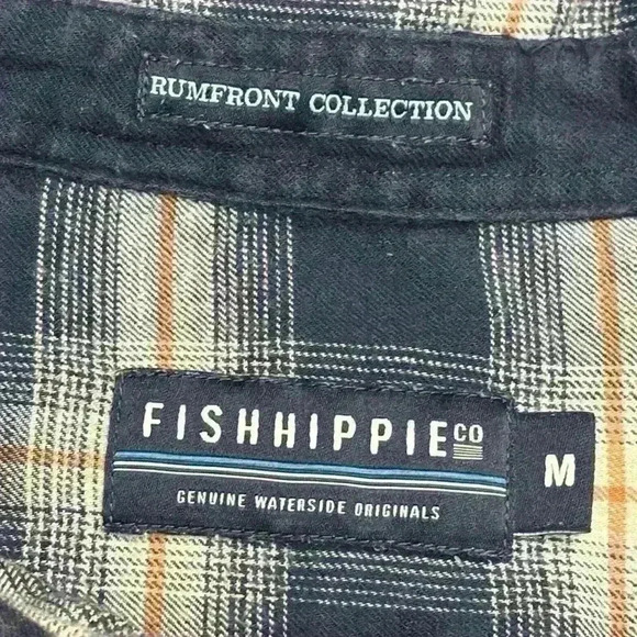 Fish Hippie Company Broadwater Rumfront Collection Plaid size Medium - Picture 5 of 9